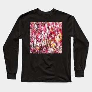 Abstract Pink Long Sleeve T-Shirt